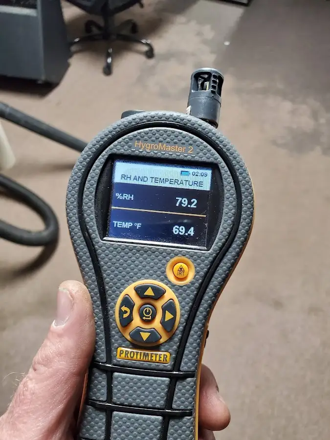 Moisture meter humidity assessment for Fire & Smoke Damage Restoration in Richmond West